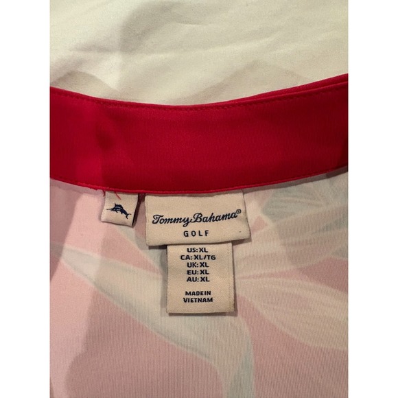 USED TOMMY BAHAMA "ISLANDZONE" GOLF DRESS - SIZE XL, PINK/RED FLORAL - Picture 5 of 7